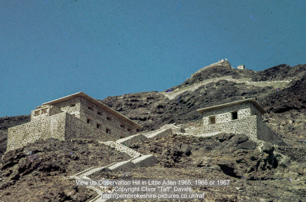 View up Observation Hill in Little Aden 1965, 1966 or 1967