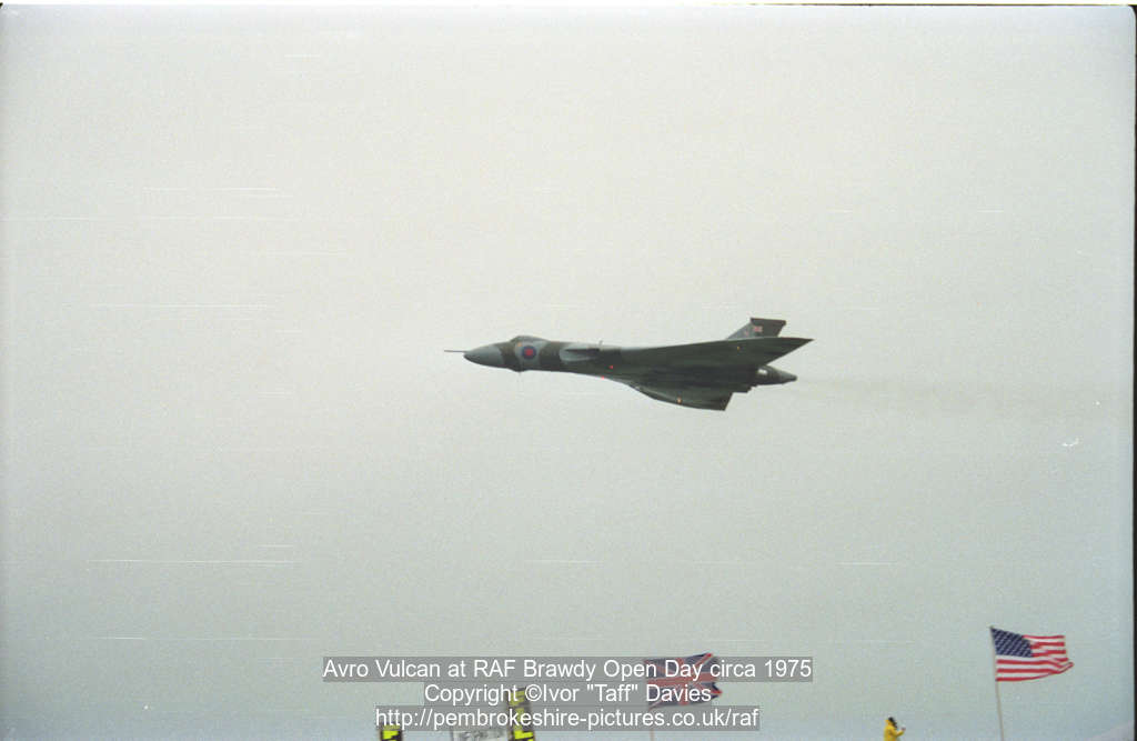 Avro Vulcan at RAF Brawdy Open Day circa 1975