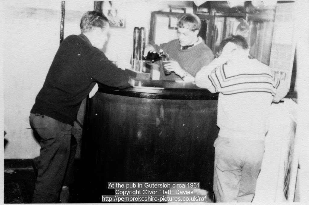 At the pub in G&uuml;tersloh circa 1961