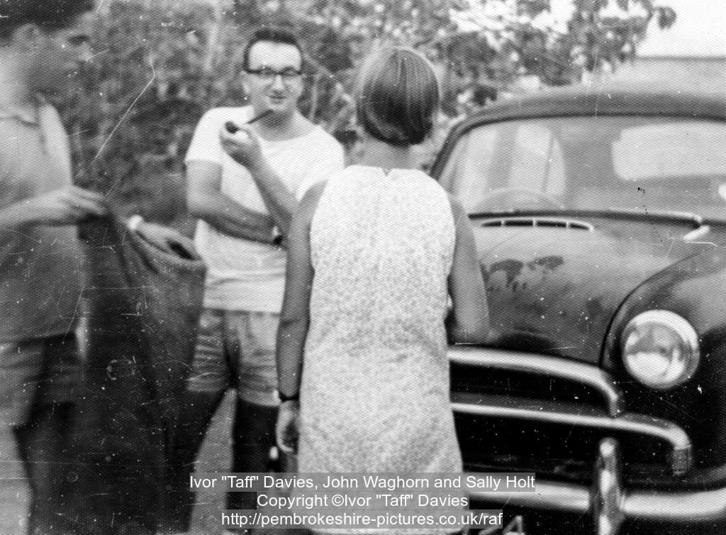 Ivor "Taff" Davies, John Waghorn and Sally Holt, circa 1965