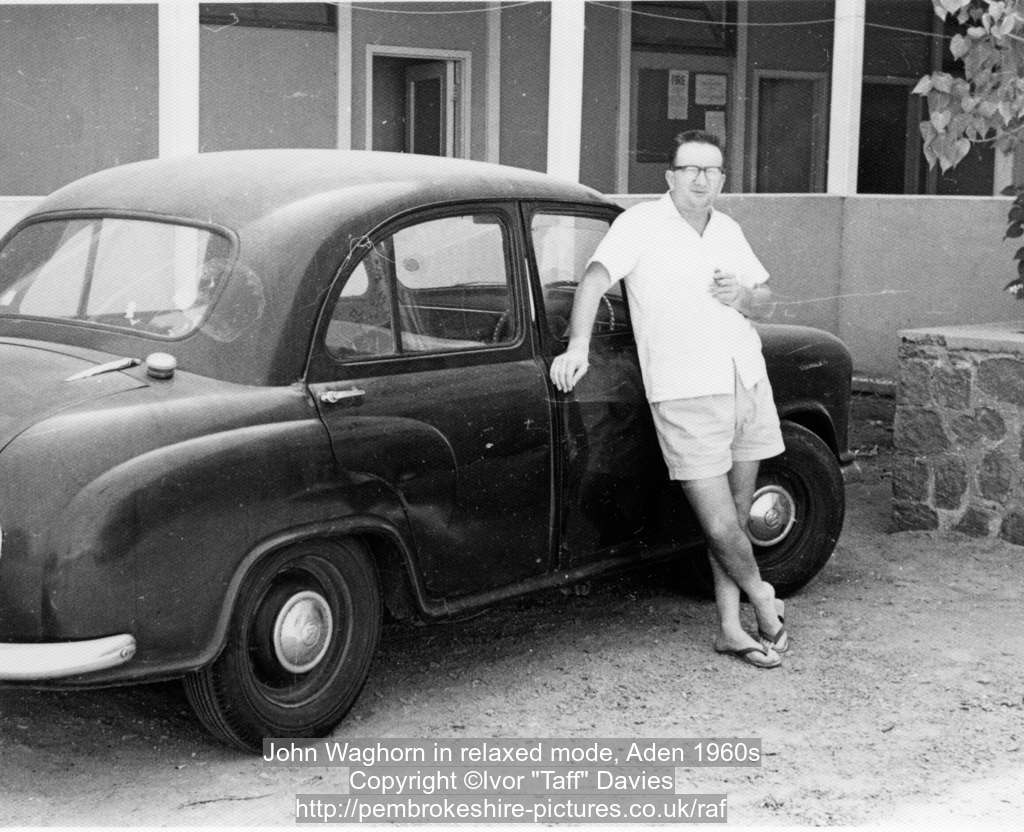 John Waghorn in relaxed mode, Aden 1960s