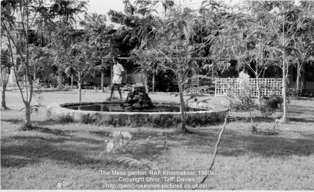 The Mess garden, RAF Khormaksar, 1960s