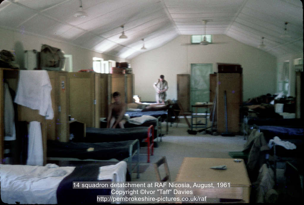 14 squadron detatchment at RAF Nicosia, August, 1961