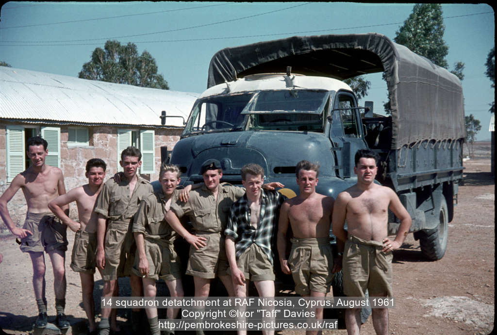 14 squadron detatchment at RAF Nicosia, Cyprus, August 1961