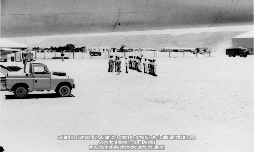 Guard of Honour by Sultan of Oman's Forces, RAF Salalah circa 1966