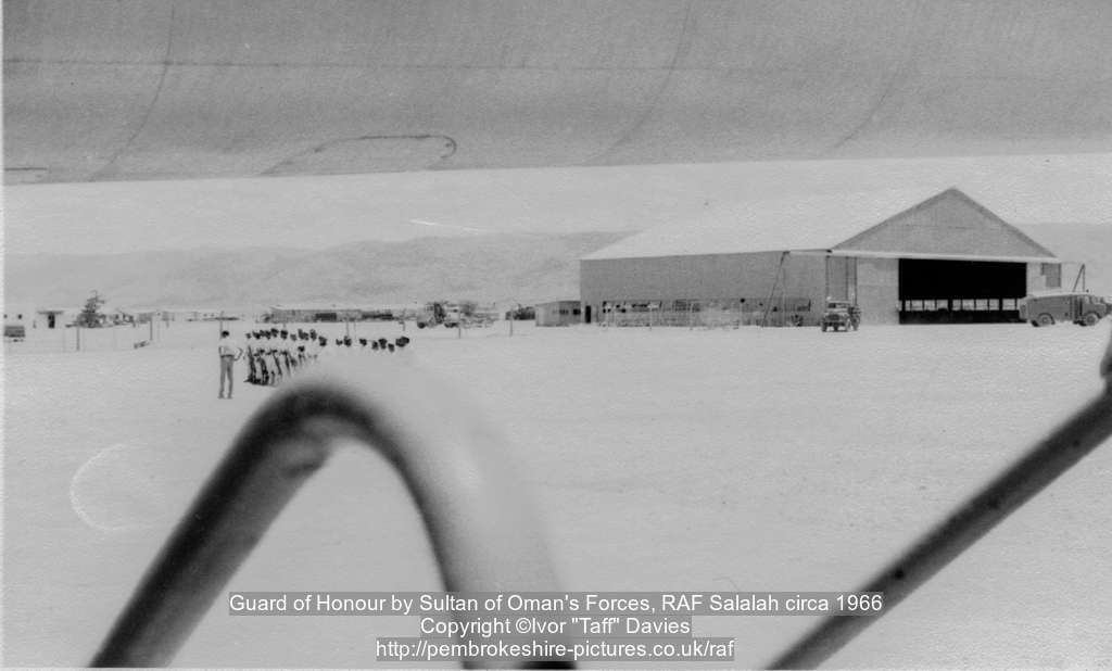 Guard of Honour by Sultan of Oman's Forces, RAF Salalah circa 1966