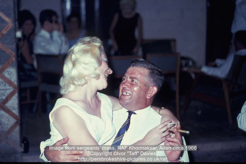 Image from sergeants' mess, RAF Khormaksar, Aden circa 1966