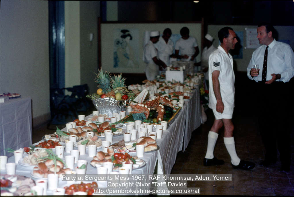 Party at Sergeants Mess 1967, RAF Khormksar, Aden, Yemen