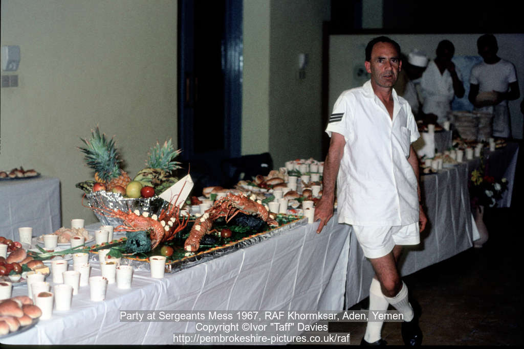 Party at Sergeants Mess 1967, RAF Khormksar, Aden, Yemen