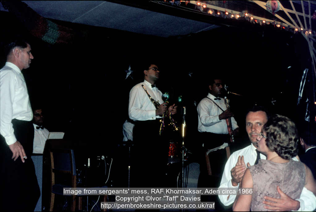 Image from sergeants' mess, RAF Khormaksar, Aden circa 1966