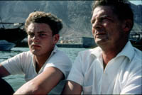 Jim Yuille (left, thanks to Alan Liptrot) and unknown on Aden Harbour boat trip.