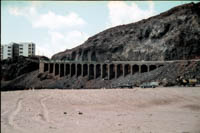 Viaduct  leading from Elephant Bay to Telegraph Bay in Aden, circa 1966