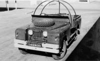 Ready for anything (or at least to be rolled over) Land Rover at RAF Khormaksar reg. 14DMOO