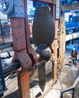 Designed by Isambard Kingdom Brunel and completeted in 1843, The SS Great Britain was - at the time - the larget vessel afloat and the first to feature an iron hull and screw propeller and the first steam ship to cross the Atlantic. She now lies as a museum in the same dry dock in the Great Western Dockyard in which she was built.