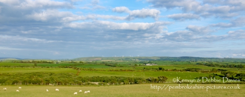 Landscape along the A487