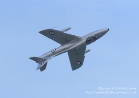 Hawker Hunter T.7 XL573 at Wales National Airshow 2015