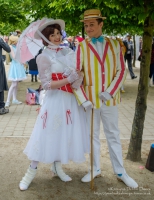 Mary Poppins and Bert at London Comic Con 2016
