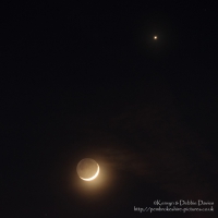 The Moon and Venus