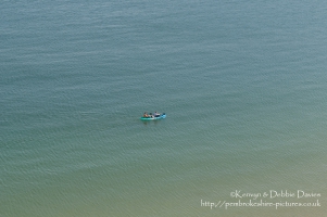 A couple of deicated rowes in Barafundle Bay in South Pembrokeshire