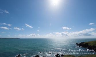 Freshwater West with a bit of lens flare