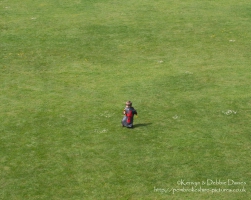 A young knight at Pembroke Castle, Pembrokeshire
