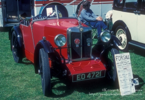 Vintage MG at Classic Car Show Haverfordwest 1993