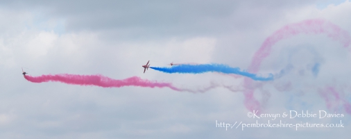 The Red Arrows at RAF Cosford Air Show, 2015